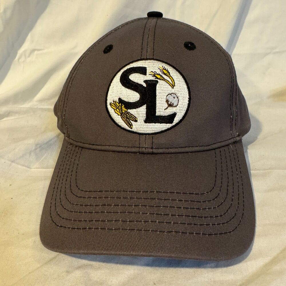 Skyland Grain Hat Cap Grey Adjustable Agriculture Farm Corn Wheat Cotton Kansas